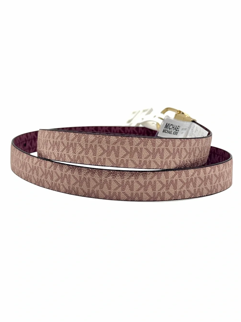 MICHAEL Michael Kors Women's Twist Reversible Belt Size XL